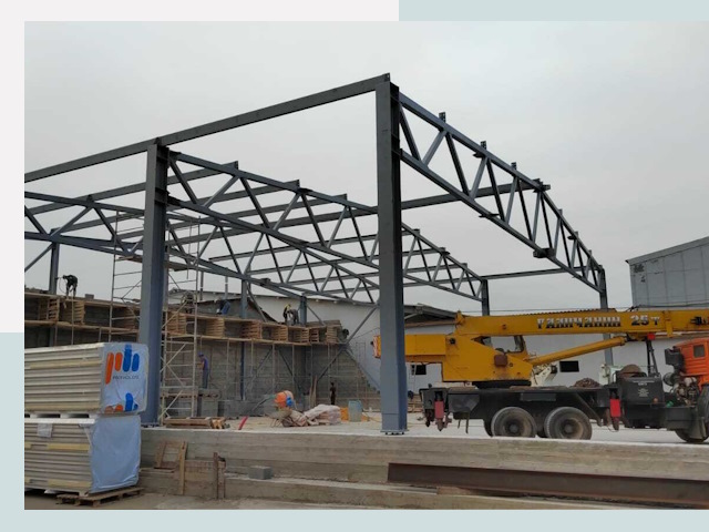 Строительство цехов в Дмитрове