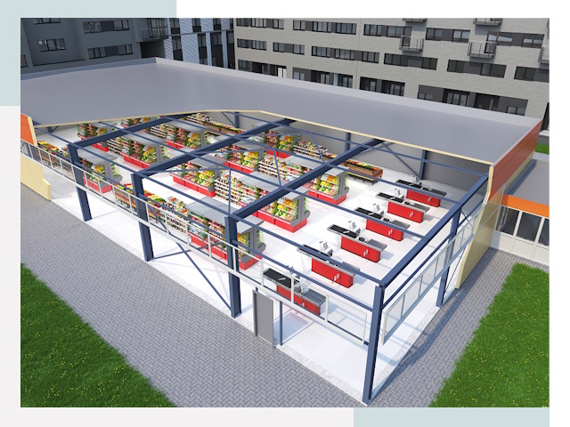 Строительство магазинов в Дмитров от 643 руб. за м²