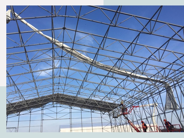 Шатровые ангары от 643 руб. в Дмитрове и Московской области