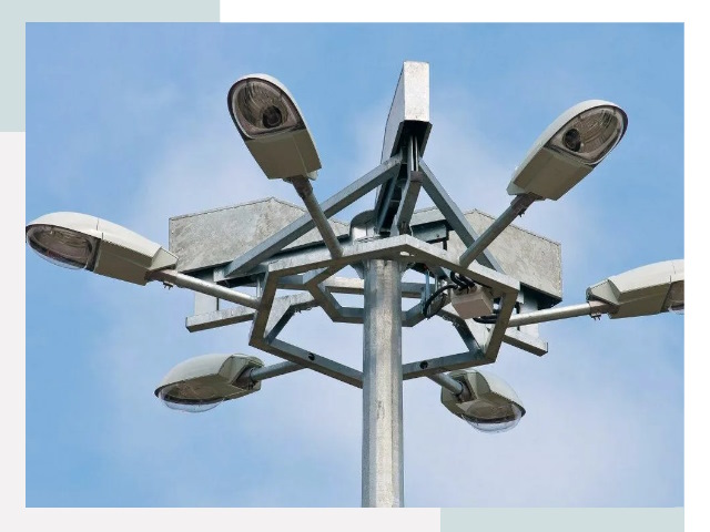 Монтаж осветительных мачт в Дмитрове