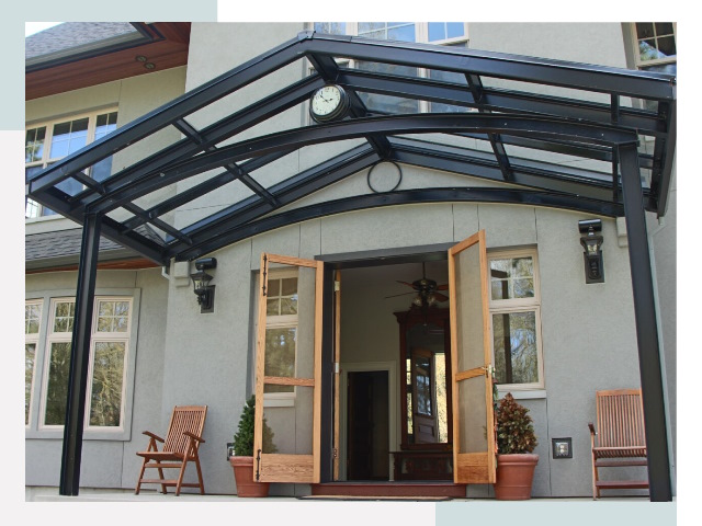 Козырьки металлические в Дмитрове