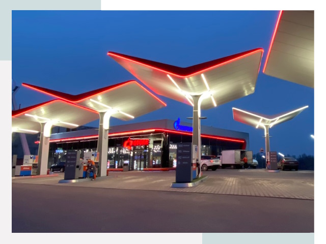 Навесы для АЗС в Дмитрове