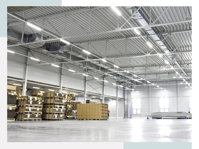 Освещение ангаров в Дмитрове