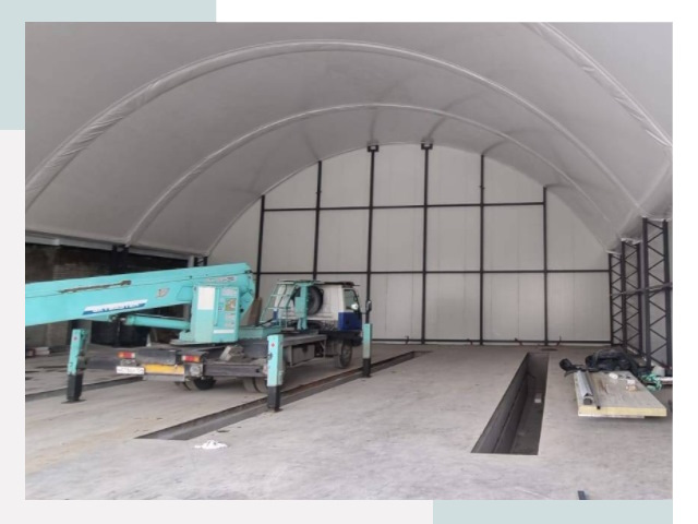 Внутреннее оснащение ангаров в Дмитрове