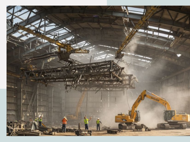 Демонтаж ангаров в Дмитрове от 643 руб. за м²