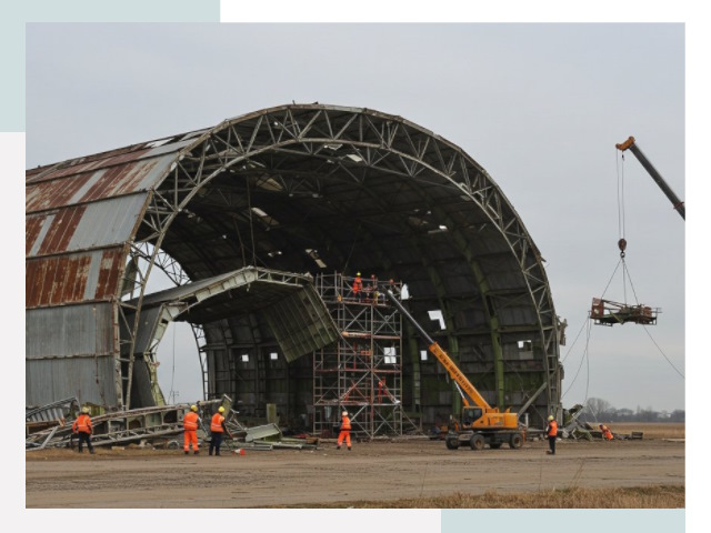 Демонтаж ангаров в Дмитрове