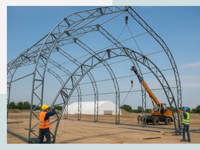 Монтаж ангаров в Дмитрове от 643 руб. - Надежно и быстро